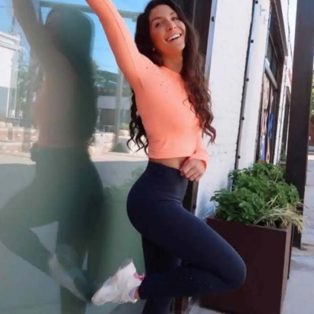 Fabletics crop workout long sleeve